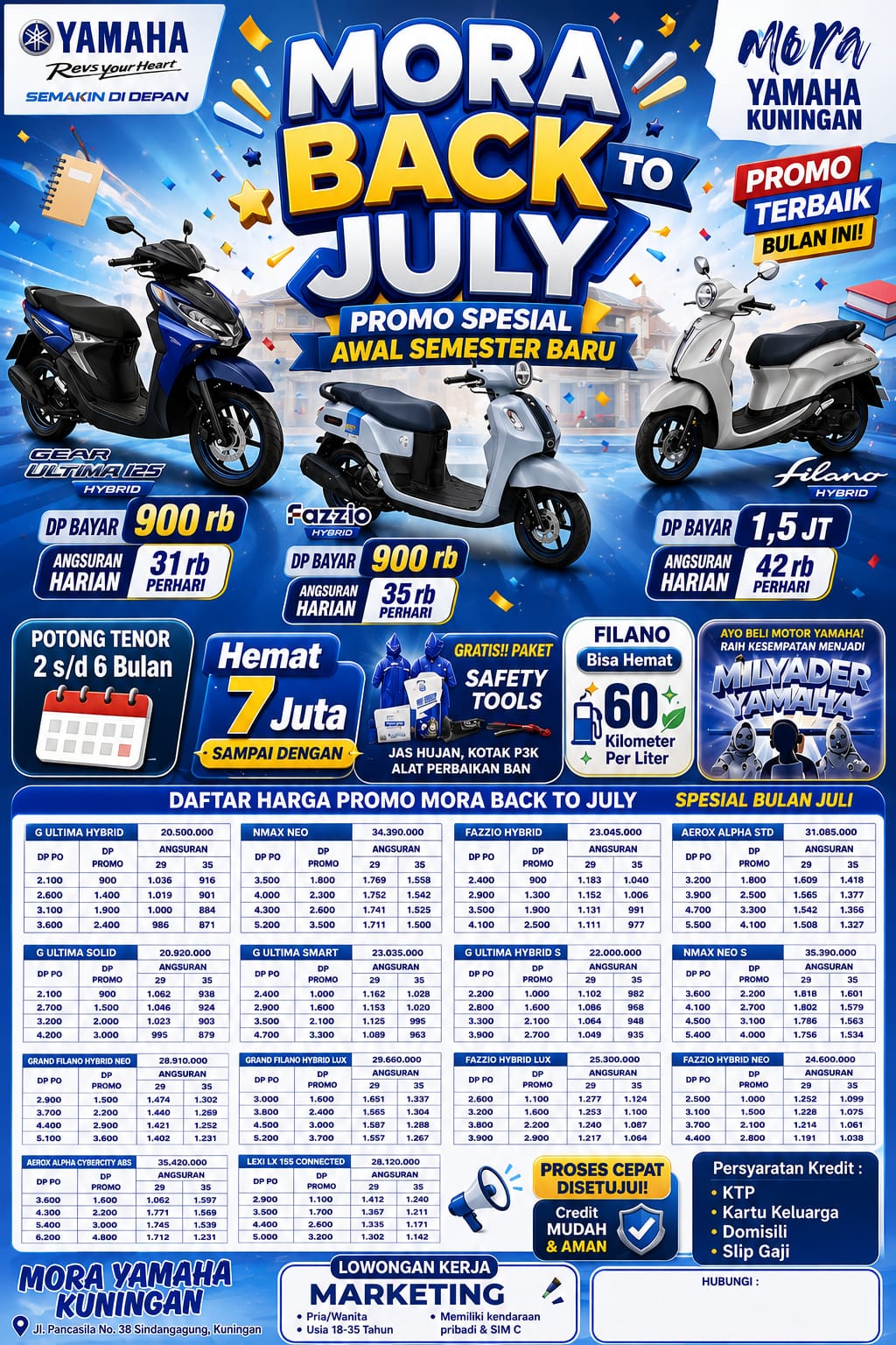 MORA BACK TO JULY